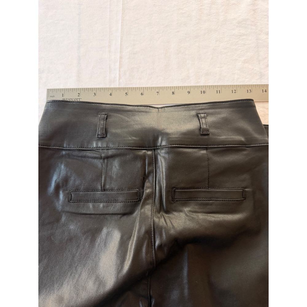 Kut from the Kloth Black Vegan Leather Pleated Tapered Pants KB41901 Mens‎ 4 - Picture 2 of 7